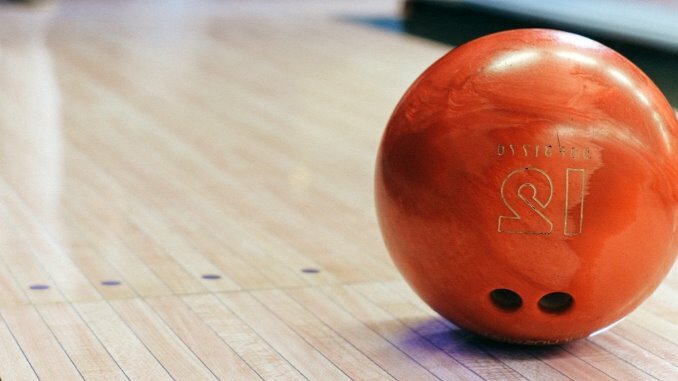 why does a bowling ball move without acceleration